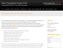 Tablet Screenshot of hairtransplantcenternyc.com